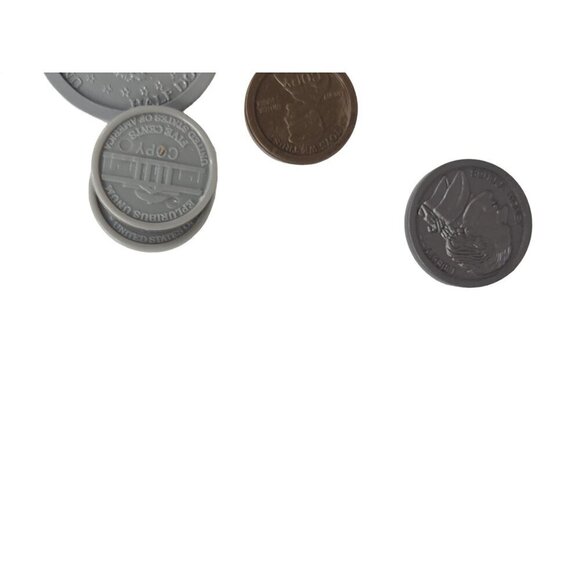 Assorted Play Money Coins Lot - Plastic & Metal Look Alike - Picture 12 of 16